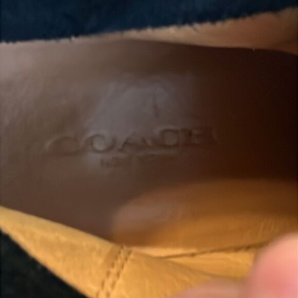 Coach Karson Black Suede Wedge Bootie Size 6 - Picture 11 of 14